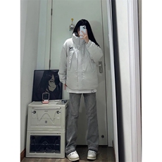美式hiphop纯色修身直筒牛仔裤，男装牛仔裤，星座310A-4