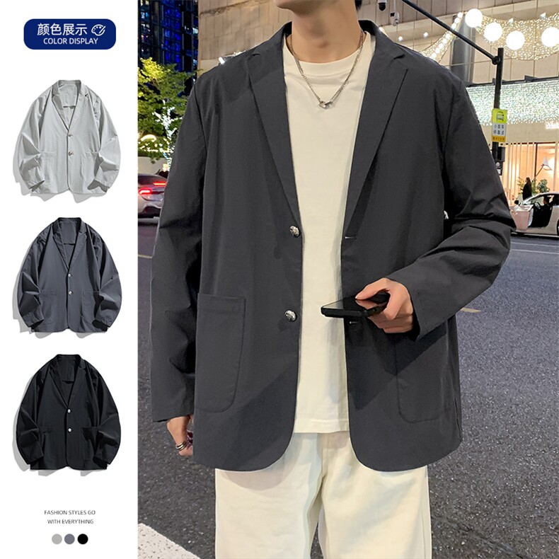 春季新款商务风西装外套男休闲西服男士西服JK02628-P83，男装西服套装，星座308B-2