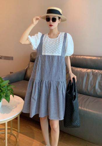 【现货】韩版娃娃拼接公主裙，女装，秋水月亮