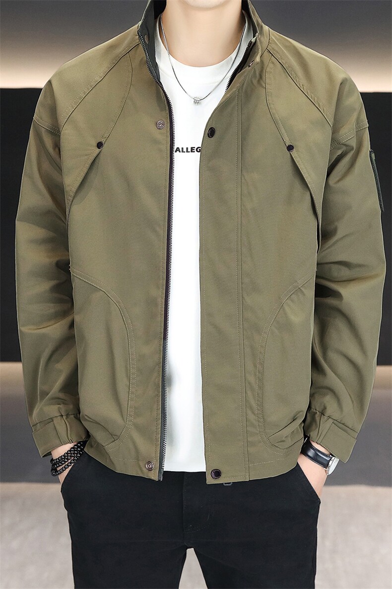 夹克男秋季立接高品质外套型男商务休闲百搭外套夹克N9751-P80,男装夹克,星座310B-3