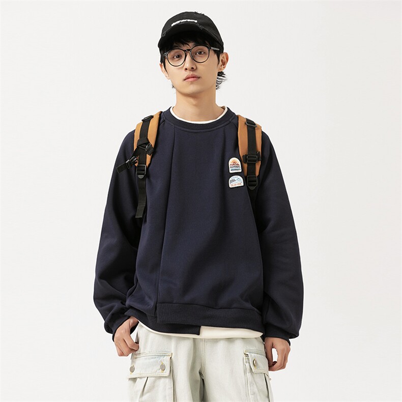 2026春季新款男装日系潮牌宽松纯色卫衣开衫休闲外套WY570-F83图片
