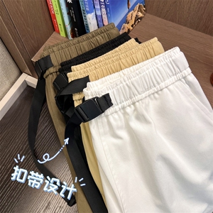 卫裤男春秋束脚宽松抽绳男士运动裤秋季潮流百搭休闲-K660特批38