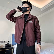 高级痞帅炸街男士立领夹克外套社会小伙店主风301C-JK17-P98控138，男装夹克，星座301C（原B323）