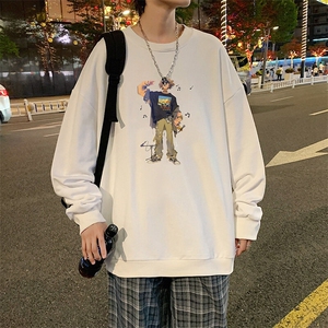 圆领卫衣男超大码胖子肥佬大号长袖t恤S6419-P28图片
