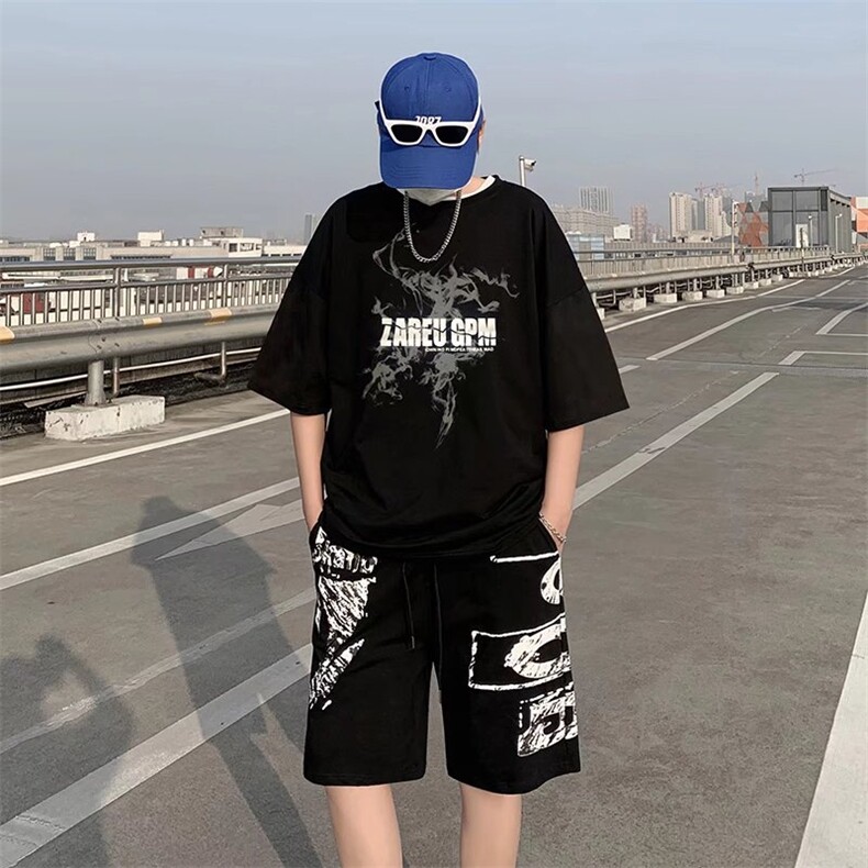 男潮流休闲套装宽松套装运动套装YW01P33,男装休闲套装,星座1116-2
