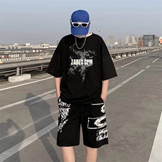 男潮流休闲套装宽松套装运动套装YW01P33，男装休闲套装，星座1116-2