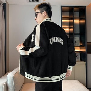 店主风外套男2023新款秋季潮流百搭宽松棒球服夹克上衣JK0295-P90图片