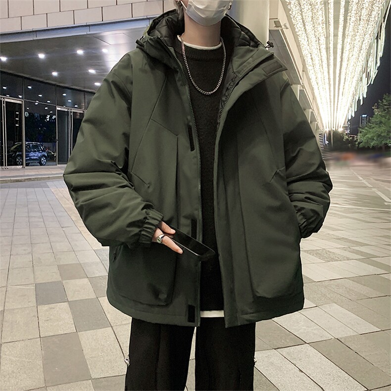 防水冲锋棉服D2250-TP110控价158冬季可儿开连帽外套保暖上衣,男装棉衣,电商A102-1