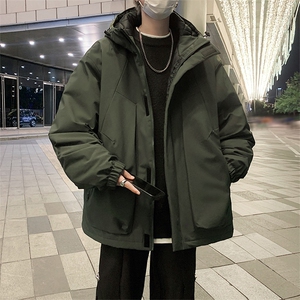 防水冲锋棉服D2250-TP110控价158冬季可儿开连帽外套保暖上衣图片