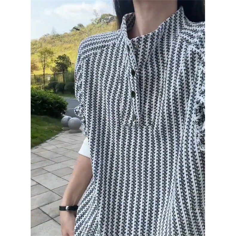 鱼骨纹美式亨利领卫衣男款重磅长袖内搭打底衫25XW99661特P30,男装T恤,电商A042