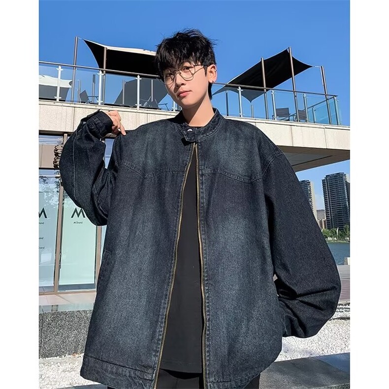秋季新款美式复古夹克水洗外套 QB16 P75图片