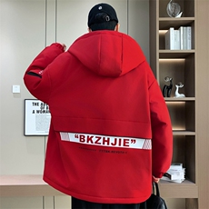 男士外套青年男冬季加绒加厚夹克外套帅气保暖棉衣男L8756-P93，男装夹克，星座310B-3