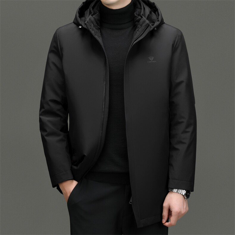 BN82311钱塘2020-2商务百搭冬季厚款中年男士90鸭绒羽绒服P245图片