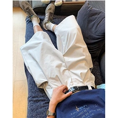 夏季复古咖啡色休闲七分裤子男女宽松设计感直筒裤阔腿裤KQ142，男装牛仔裤，星座1116A（原606A-3）
