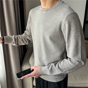 秋冬毛衣打底衫小格子暗纹针织衫 W6001-P50图片