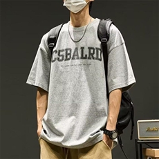 标准圆领新款夏季时尚潮牌青春流行男五分袖insT恤潮流城市风，男装T恤，星座218-1（原230）