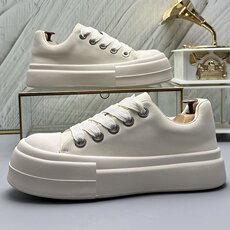 X4921-p275春夏新款厚底增高纯色小白鞋简约百搭休闲板鞋男，男鞋休闲鞋，星座1407-3