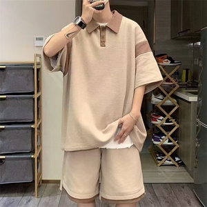 网络图现货男短袖夏季5新款POLO衫i套装港风青少年潮牌RL03-P 45图片
