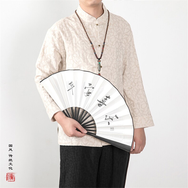 春装新款风男装棉麻提花男士立领唐装衬衫C188P85,男装衬衫,钱塘802