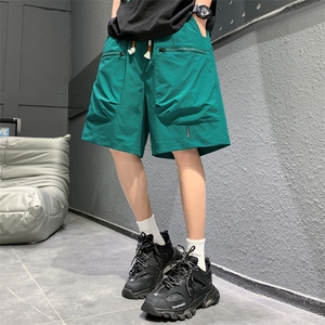 新款工装短裤男潮牌ins休闲裤宽松大码中裤五分裤D0606-P46图片