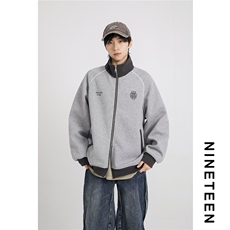 刺绣开衫卫衣男女秋季宽松2026年新品立领外套休闲夹克WY82P52，男装夹克，星座1013-5