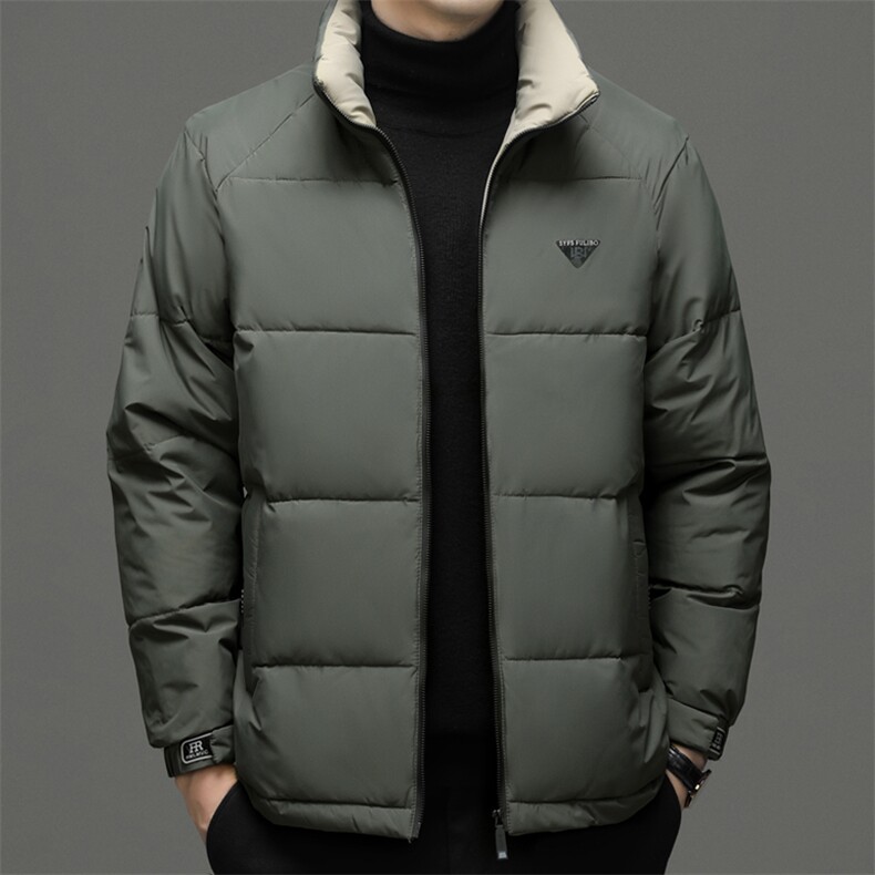 QA2283钱塘2020-2冬季厚款商务休闲立领百搭中年男士羽绒服P92图片