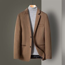 D2326冬季男士新款毛呢西服大衣羊毛外套呢子西装P300，男装西服，电商B360