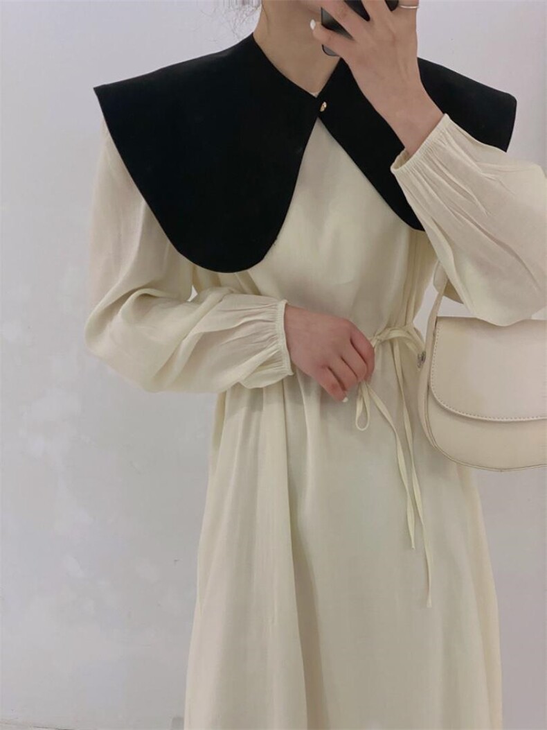 可脱卸两件套连衣裙，女装连衣裙，驿谷