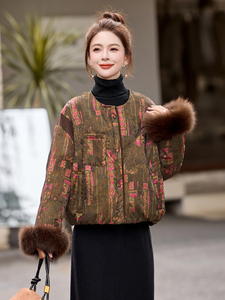 现货，现货，2025年冬季短款羽绒真狐狸毛气质潮新款羽绒服图片