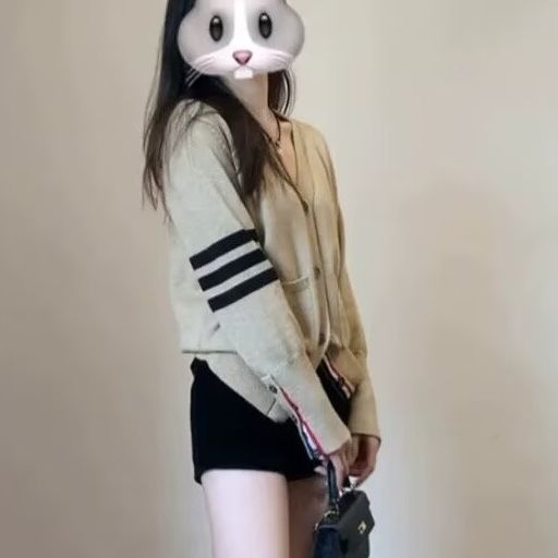 v领毛衣外套女春秋季2024新款韩系穿搭学院风针织开衫上衣,男装针织衫/毛衣,星座506A