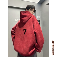 ！麂皮绒连帽卫衣直播品质重磅400克ABC印花JL7053-P45控78，男装卫衣，星座508（原C305）