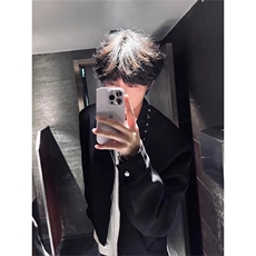 CL0587-P65夹克男秋季新款格子内衬休闲外套ins港风大码纯色美式，男装夹克，电商C233