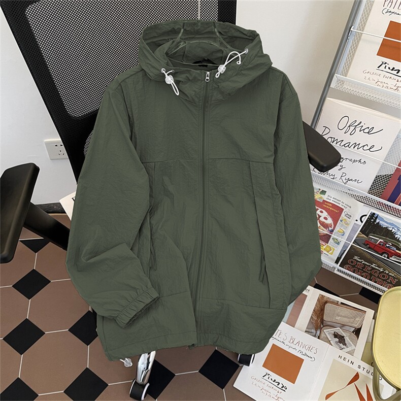 2024夏季新款潮牌户外凉感夹克轻薄透气连帽防晒衣现货W8234-P42，男装防晒衣，星座512-4