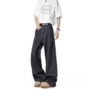 K37431尺码S-2XL-P98-X118-克重：380g-无影墙-牛仔裤图片