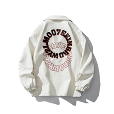 白底平铺鳄鱼纹皮衣女外套男大码M-5XL潮美式皮衣男JK7815P90控，男装皮衣，星座227-7