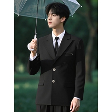 英伦风商务西服外套男西装修身时尚婚礼西服大码S-5XLJAK017P68，男装西服套装，星座1013-1