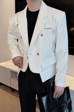 秋季高级感拉链短款西装外套男网红韩版痞帅西服XZ061-P120控145，男装西服套装，电商B267