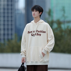 2025秋季日系cityboy连帽卫衣慵懒风上衣618A-WY25-P45控65，男装卫衣，星座914-4