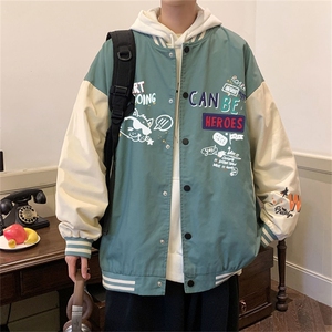 电商DSA028-JKC21W05 P50 新款印花棒球服外套港风休闲夹克图片