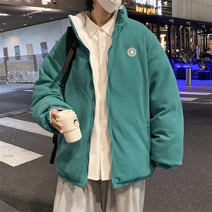 冬季加绒加厚立领服男潮牌ins宽松双面可穿休闲衣  W2179-P75图片