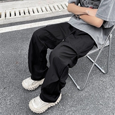 冰丝凉感速干伞兵裤男夏季工装降落伞裤直筒休闲裤子KB848，男装休闲裤，星座1116A-1（原606A）