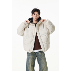 90%绒新标有报告连帽韩版宽松羽绒服上衣Y986/P350 现货图片
