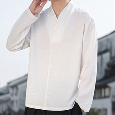 2026春季新款男装新中式立领提花衬衫唐装风上衣C179-P55，男装衬衫，电商B277(原6028)