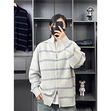 新款针织毛衣外套宽松休闲百搭上衣潮牌立领拉链开衫MYC06，男装针织衫/毛衣，星座208-5