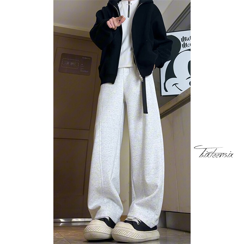 腰带弯刀卫裤男春季宽松直筒阔腿休闲裤子A166-KA5705-特P42控78,男装休闲裤,电商A166
