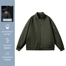 2025秋季新款达播直播品质休闲夹克飞行服防风衣外套W600-P30，男装风衣，星座1402-2
