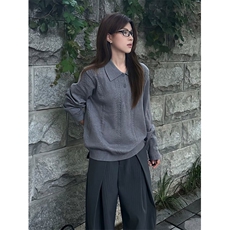 日系潮流气质原宿慵懒时尚麦穗提花P0l0针织衫文艺简约MP02，男装针织衫/毛衣，星座1116A（原606A-3）