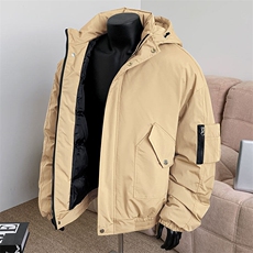 堆堆袖棉衣男冬季新款港风休闲连帽棉服学生面包服MF9006-P95，男装棉衣，星座214-3