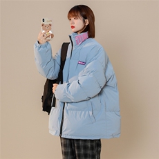 MY052-P135立领棉衣中性棉服女反光印花控158，男装棉衣，星座1408-1