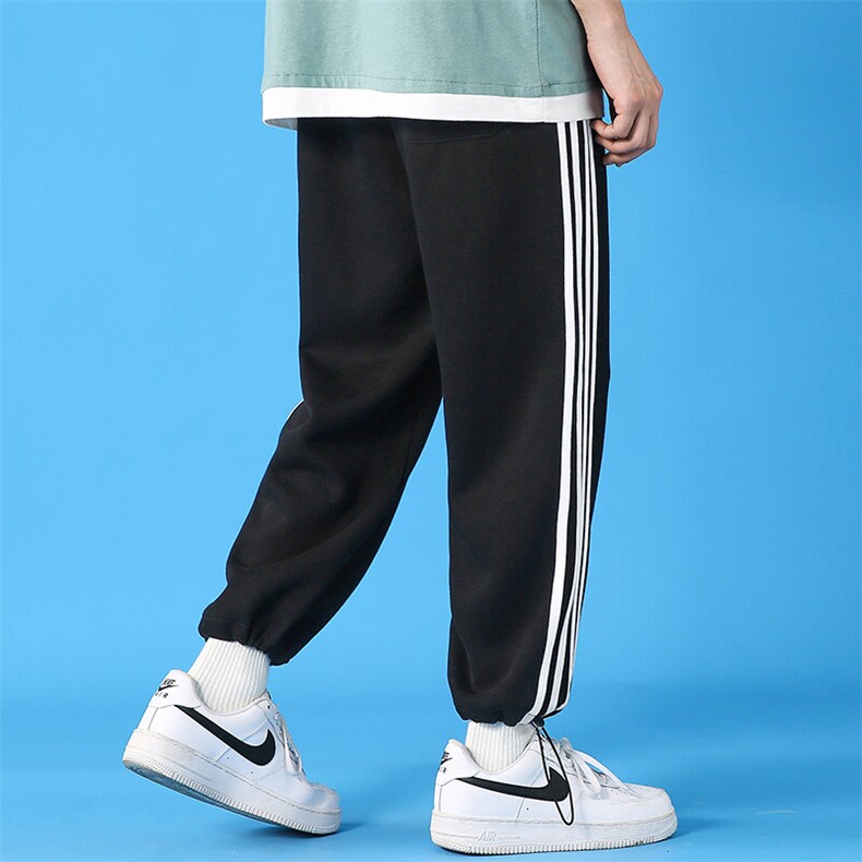 现货主推青少年港风休闲拼接印花大码卫裤运动裤男K9169P38,男装休闲裤,电商B226-2（原B217-2）